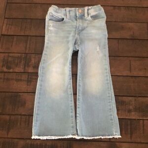 EUC Baby Gap flare jeans size 4T light distressed wash